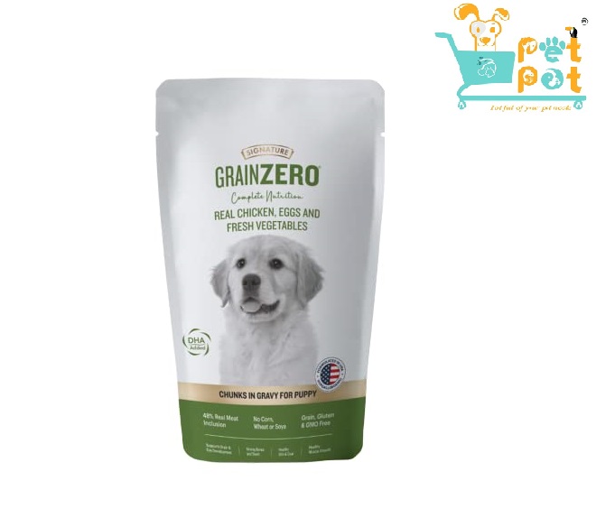 Signature Grain Zero Gravy Puppy Dog Wet Food (Pack of 15) 